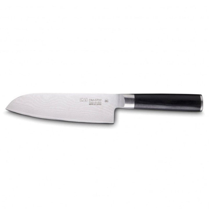 Japanese Santoku Knife and Cutting Board Set with 7 Inch Damascus Steel Blade - KAI -  by Kai | MANELLI``