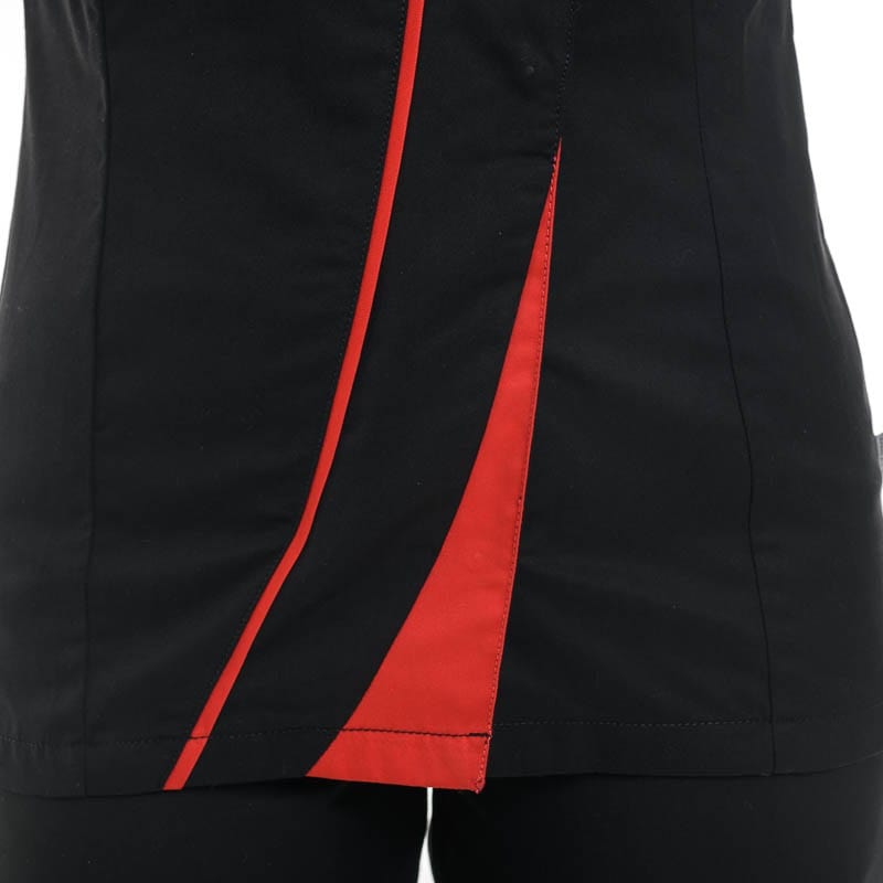 Black and Red Women's Kitchen Coat - LAFONT -  by Lafont - Cuisine | MANELLI``