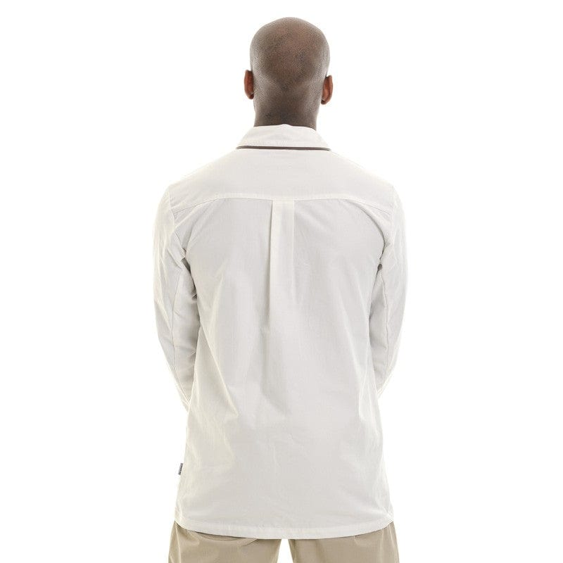 Men's Ecru Long Sleeve Bi-material Kitchen Coat - LAFONT -  by Lafont - Cuisine | MANELLI``