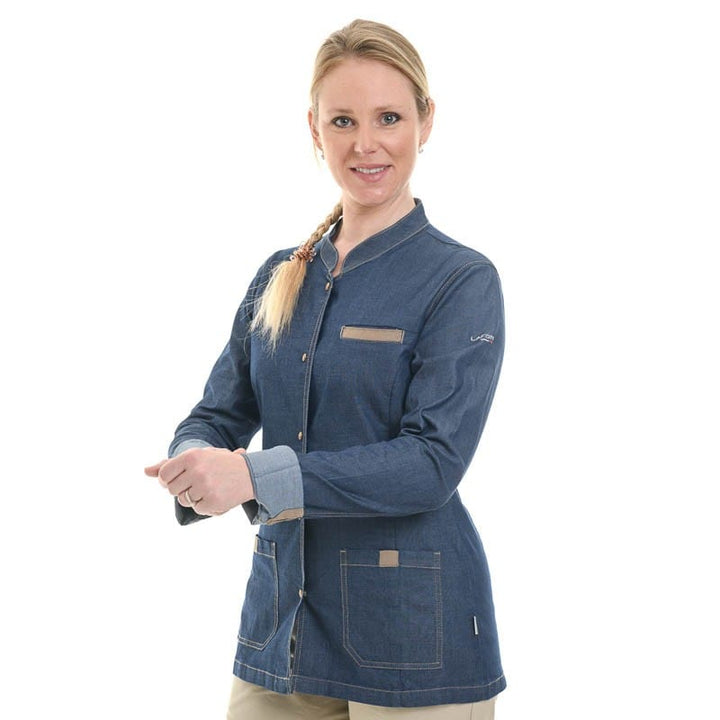 Monge Women's Kitchen Coat Denim Long Sleeve - LAFONT -  by Lafont - Cuisine | MANELLI``