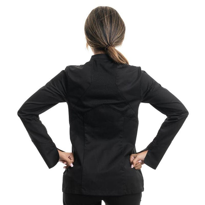 Nutmeg Women's Black Double Collar Kitchen Coat - LAFONT -  by Lafont - Cuisine | MANELLI``