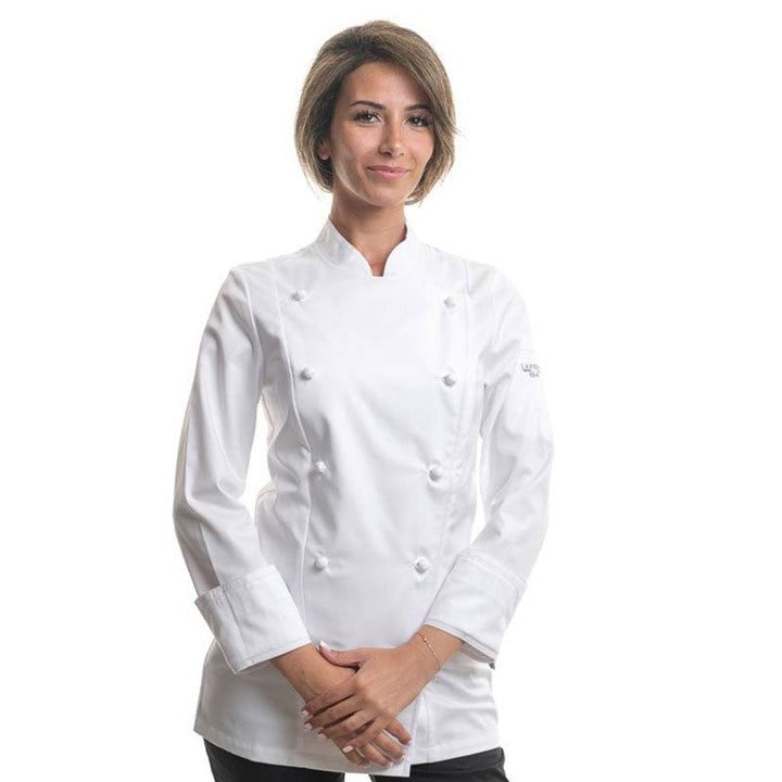 Platinum White Kitchen Coat for Women - LAFONT -  by Lafont - Cuisine | MANELLI``