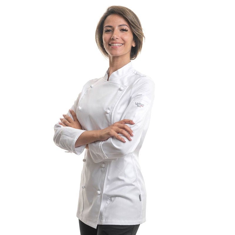 Platinum White Kitchen Coat for Women - LAFONT -  by Lafont - Cuisine | MANELLI``