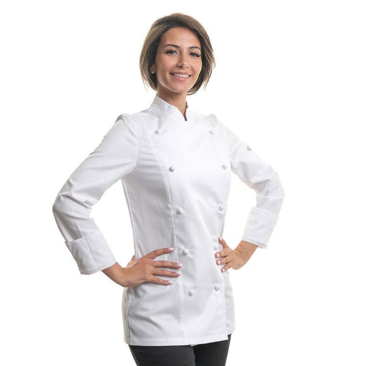 Platinum White Kitchen Coat for Women - LAFONT -  by Lafont - Cuisine | MANELLI``