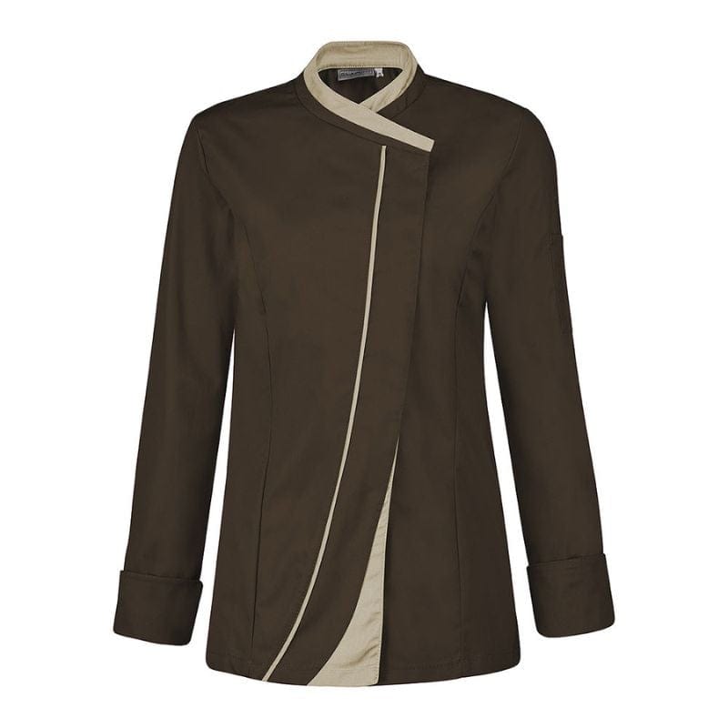 Saffron Women's Kitchen Coat Long Sleeve Brown - LAFONT -  by Lafont - Cuisine | MANELLI``