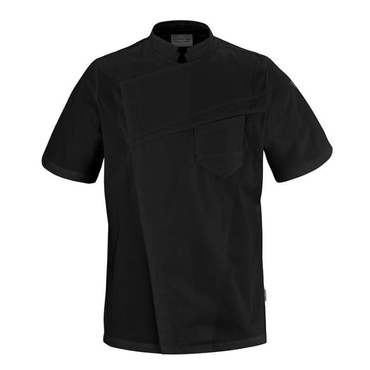 Men's Short Sleeve Black Cooking Coat - LAFONT -  by Lafont - Cuisine | MANELLI``