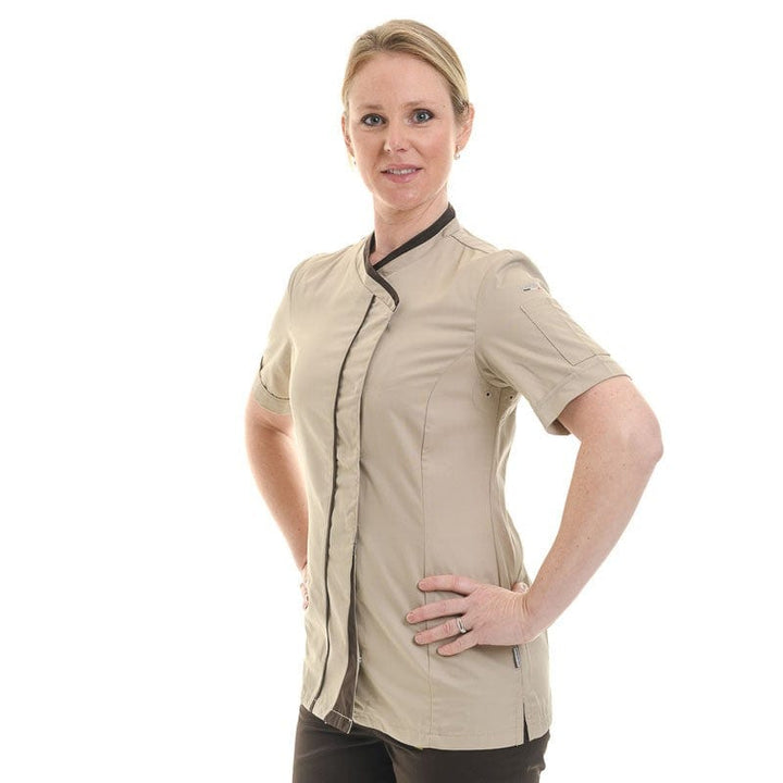 Women's Beige and Brown Kitchen Coat - Lafont -  by Lafont - Cuisine | MANELLI``