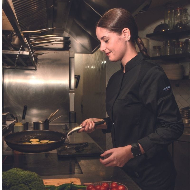 Women's Black Pepper Kitchen Coat - LAFONT -  by Lafont - Cuisine | MANELLI``