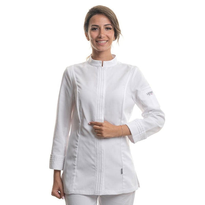 Women's White Cristal Kitchen Coat - Lafont -  by Lafont - Cuisine | MANELLI``