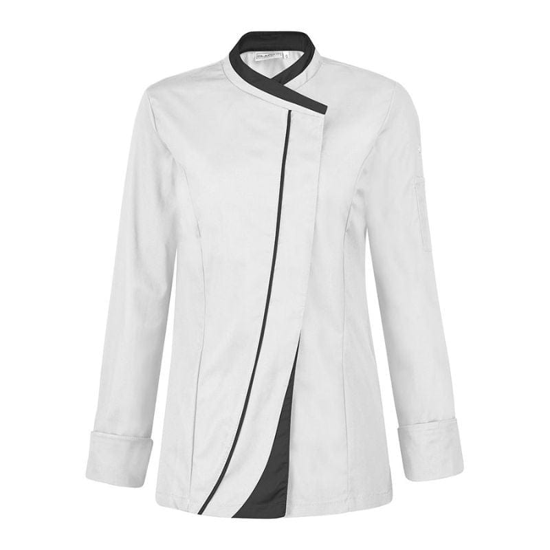 Saffron Women's Kitchen Coat Long Sleeve White - LAFONT -  by Lafont - Cuisine | MANELLI``