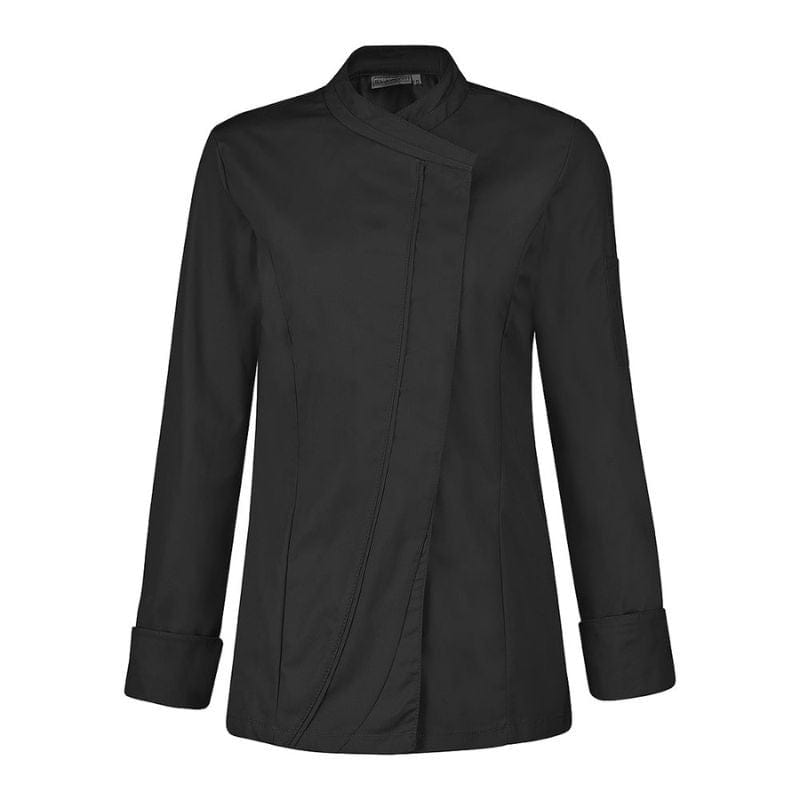 Saffron Women's Kitchen Coat Long Sleeve Black - LAFONT -  by Lafont - Cuisine | MANELLI``