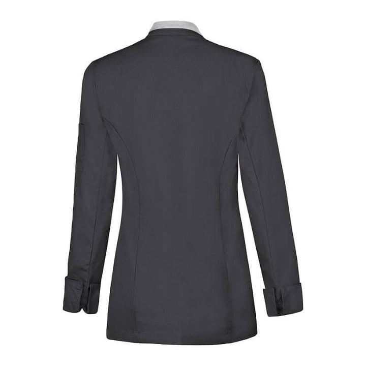 Saffron Women's Kitchen Coat Long Sleeve Gray  - LAFONT -  by Lafont - Cuisine | MANELLI``