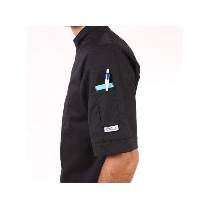 Black Blue Pastry Chef Jacket - MANELLI -  by Manelli | MANELLI``