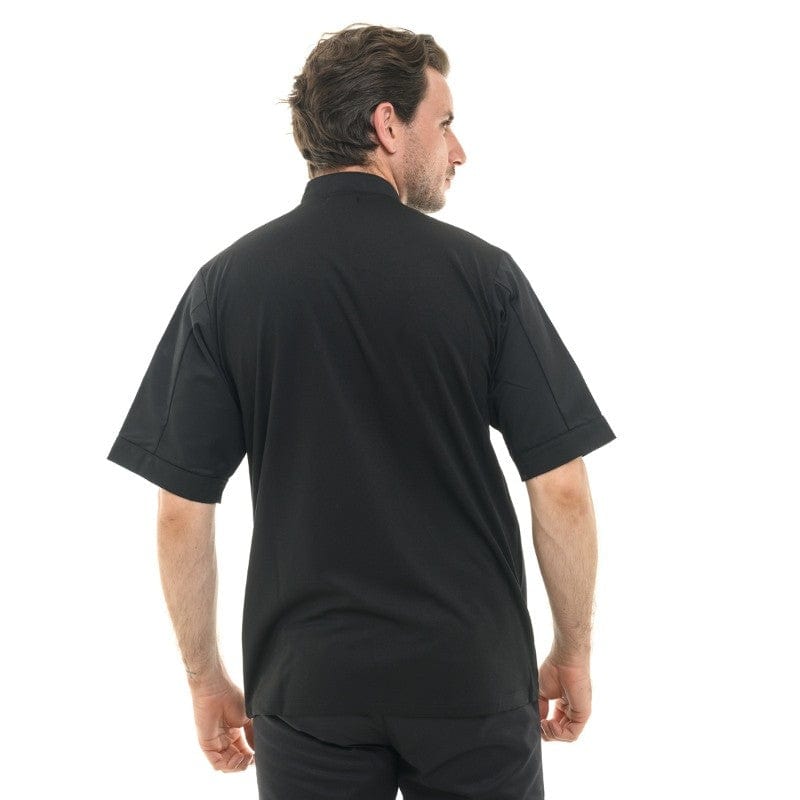 Black Chef Coat Short Sleeve - MANELLI -  by Manelli | MANELLI``