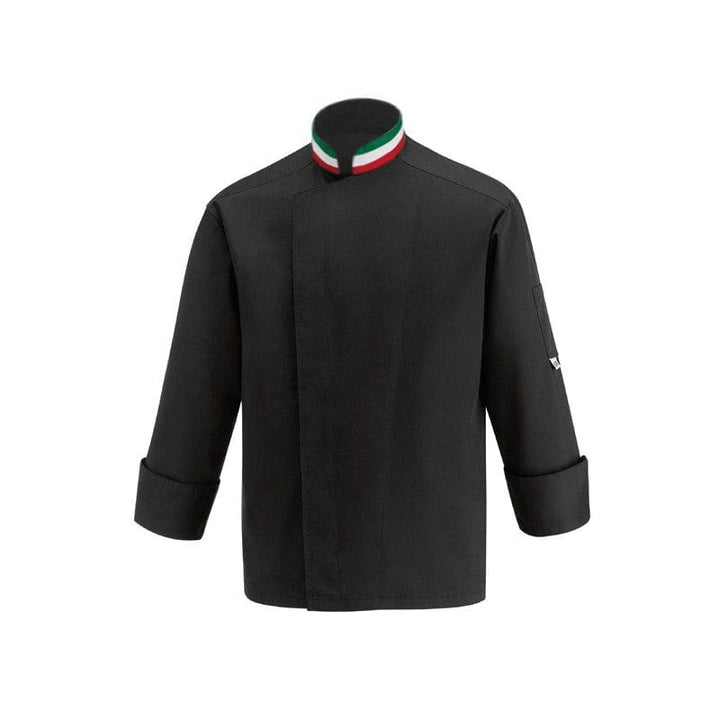 Black Kitchen Coat with Italian Collar - MANELLI -  by Manelli | MANELLI``