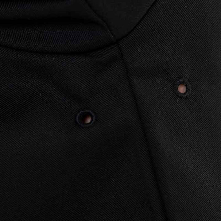 Black Kitchen Coat with Silver Buttons - MANELLI -  by Manelli | MANELLI``