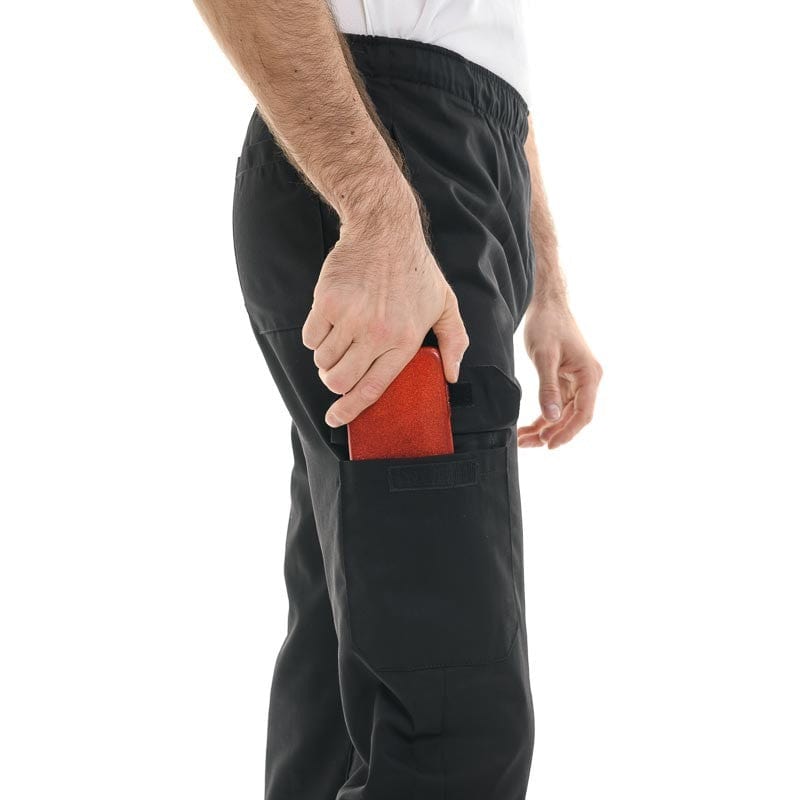 Black Kitchen Pants with Side Pockets - MANELLI -  by Manelli | MANELLI``