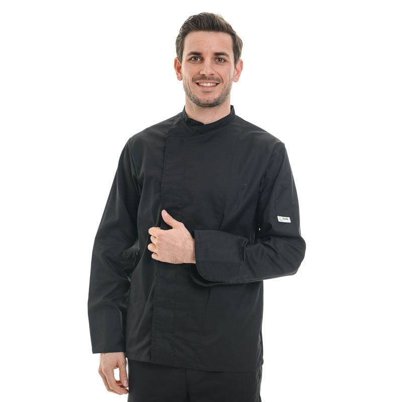 Black Long Sleeve Chef Coat - MANELLI -  by Manelli | MANELLI``