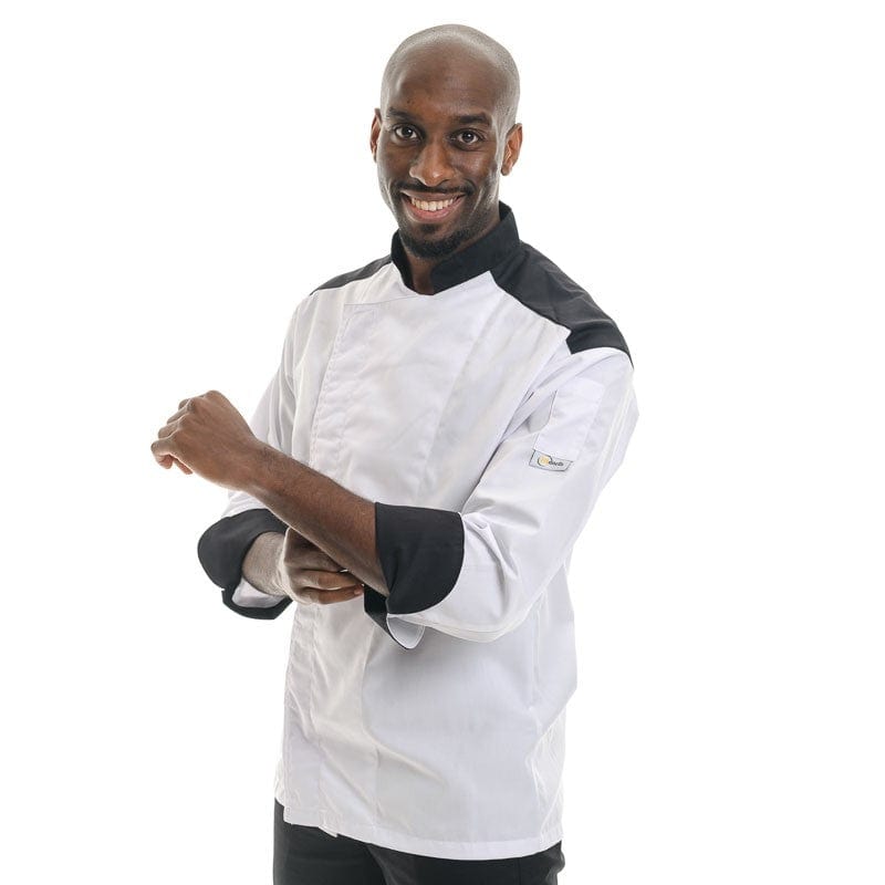 Black Master Short Sleeve or Long Sleeve Chef Coat - MANELLI -  by Manelli | MANELLI``