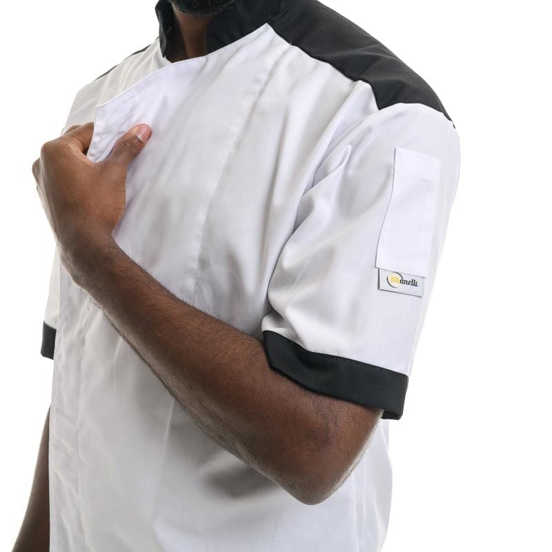 Black Master Short Sleeve or Long Sleeve Chef Coat - MANELLI -  by Manelli | MANELLI``