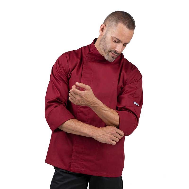 Burgundy Chef Coat - MANELLI -  by Manelli | MANELLI``