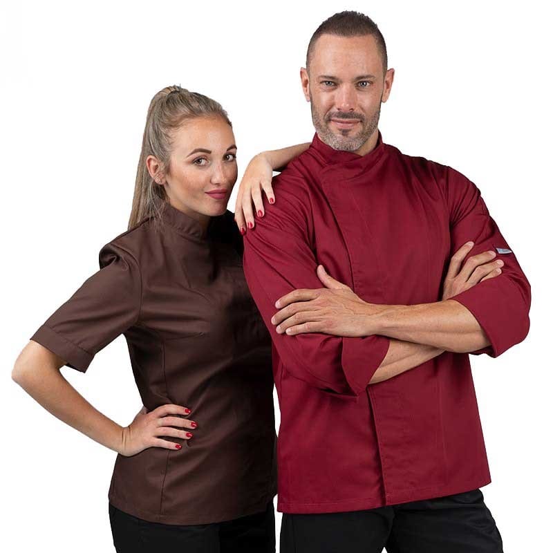 Burgundy Chef Coat - MANELLI -  by Manelli | MANELLI``