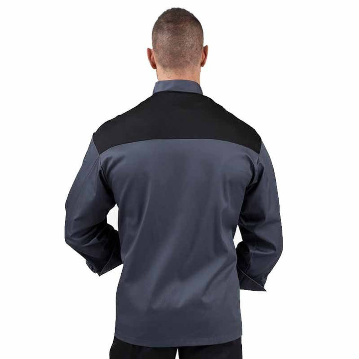 Gray Ventilated Shoulder Kitchen Coat - MANELLI -  by Manelli | MANELLI``