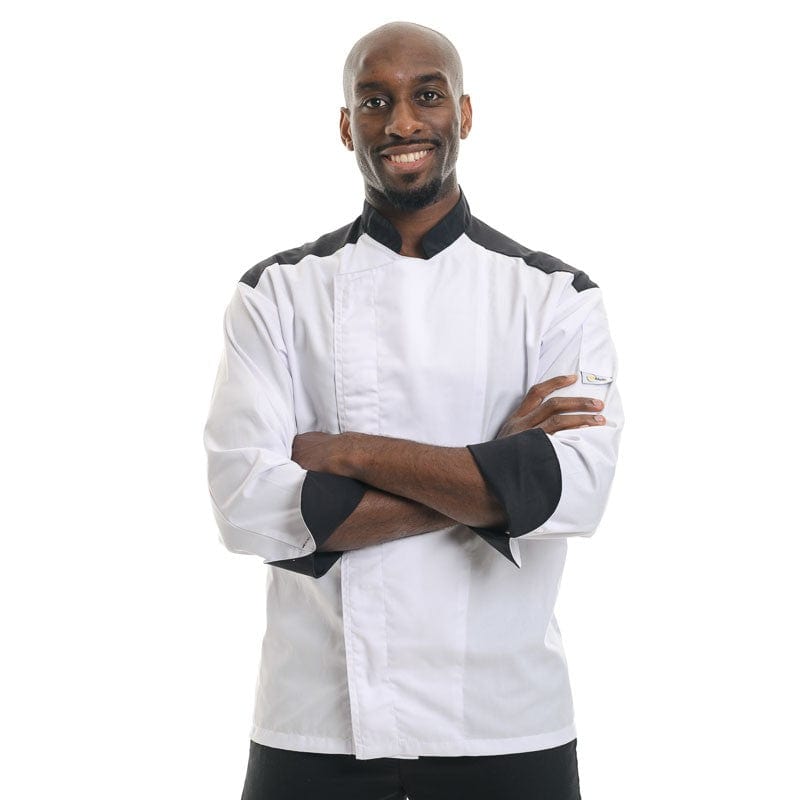 Black Master Short Sleeve or Long Sleeve Chef Coat - MANELLI -  by Manelli | MANELLI``