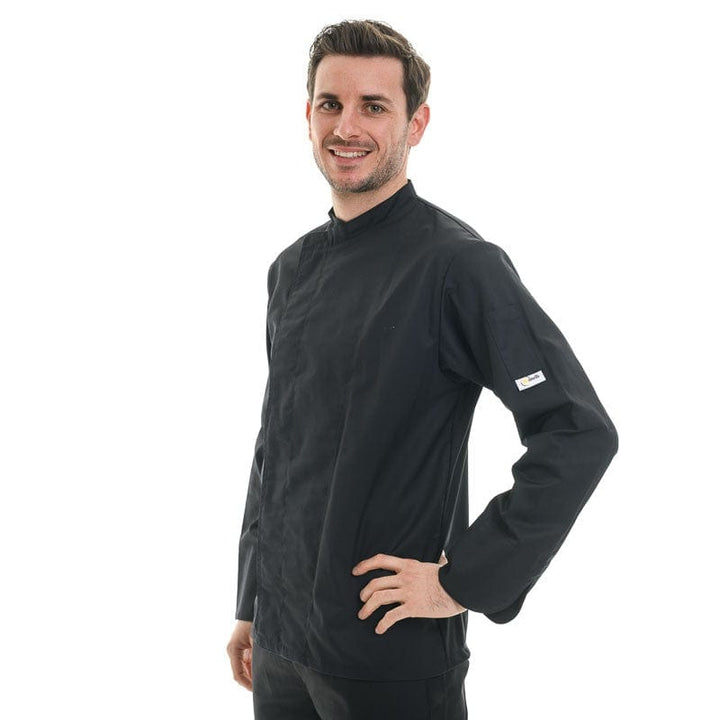 Black Short Sleeve or Long Sleeve Chef Coat with Ventilated Back - MANELLI -  by Manelli | MANELLI``