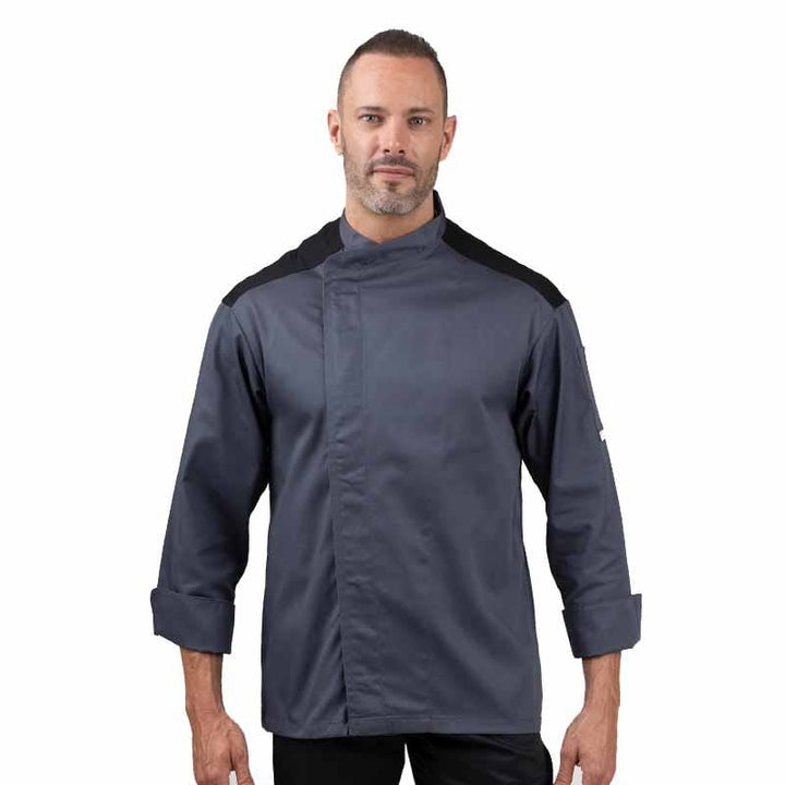 Gray Ventilated Shoulder Kitchen Coat - MANELLI -  by Manelli | MANELLI``