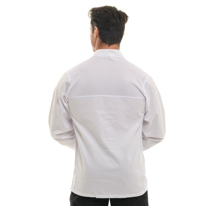 Men's White Nevada Chef Coat with Long Sleeve - MANELLI -  by Manelli | MANELLI``