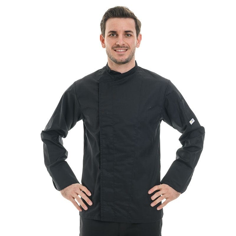 Black Chef Coat Short Sleeve - MANELLI -  by Manelli | MANELLI``