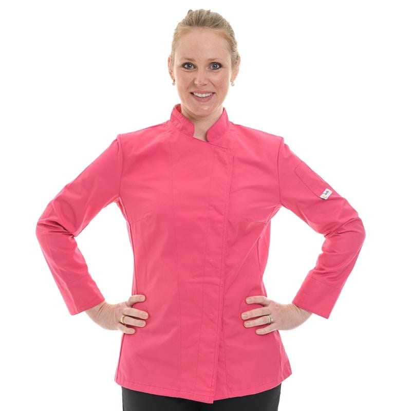 Pink Women's Kitchen Coat - Short Sleeve or Long Sleeve - MANELLI -  by Manelli | MANELLI``