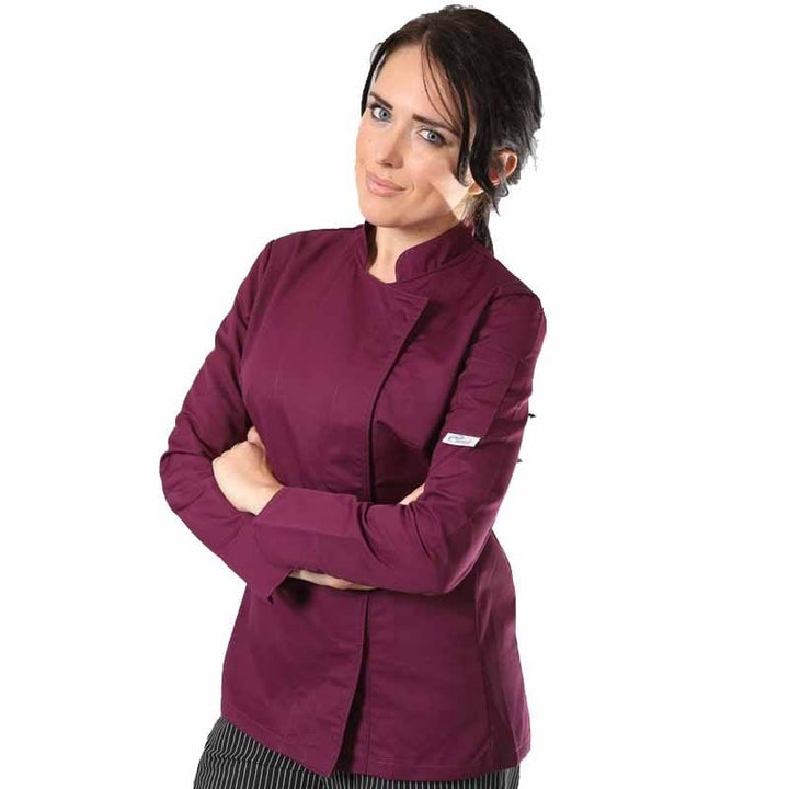 Women's Plum Long Sleeve Kitchen Coat - MANELLI -  by Manelli | MANELLI``