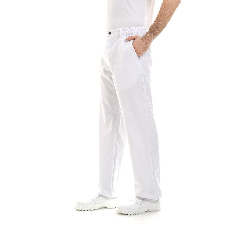 Louis White Kitchen Trousers with Buttons - MANELLI -  by Manelli | MANELLI``