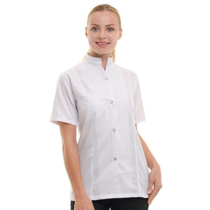 Marbella Women's Kitchen Coat Short Sleeve White - MANELLI -  by Manelli | MANELLI``