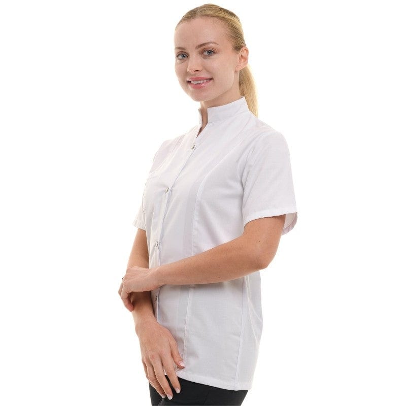 Marbella Women's Kitchen Coat Short Sleeve White - MANELLI -  by Manelli | MANELLI``