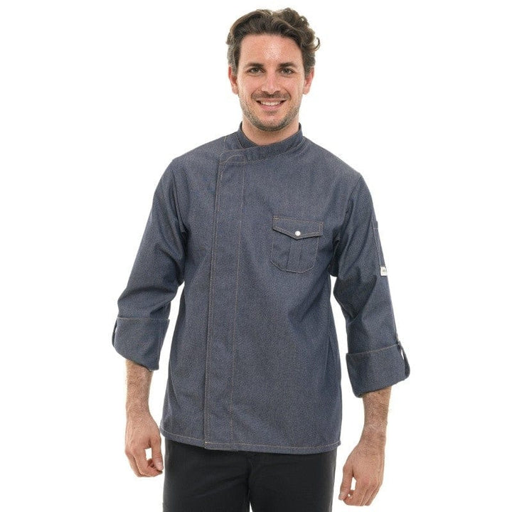 Men's Jean Chef Coat Short Sleeve - MANELLI -  by Manelli | MANELLI``