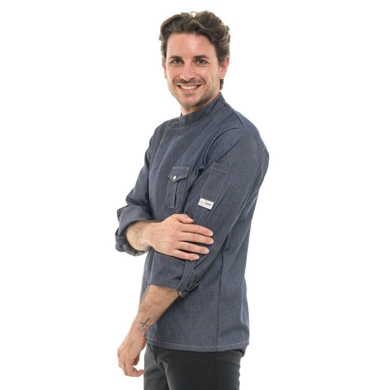 Men's Jean Chef Coat Short Sleeve - MANELLI -  by Manelli | MANELLI``