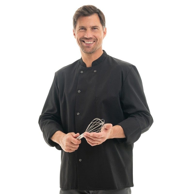 Men's Long Sleeve Apprentice Black Cooking Coat  - MARX - MANELLI -  by Manelli | MANELLI``