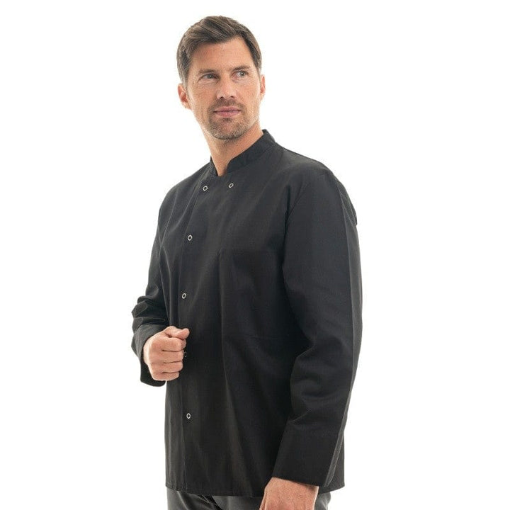 Men's Long Sleeve Apprentice Black Cooking Coat  - MARX - MANELLI -  by Manelli | MANELLI``