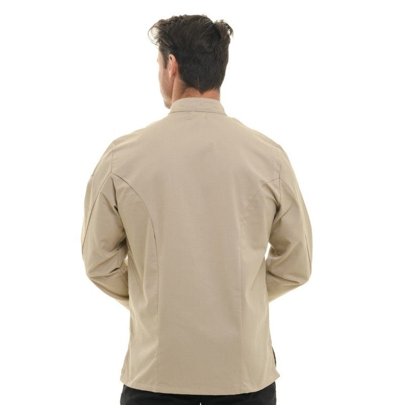 Men's Long Sleeve Beige Chef Coat  - MANELLI -  by Manelli | MANELLI``