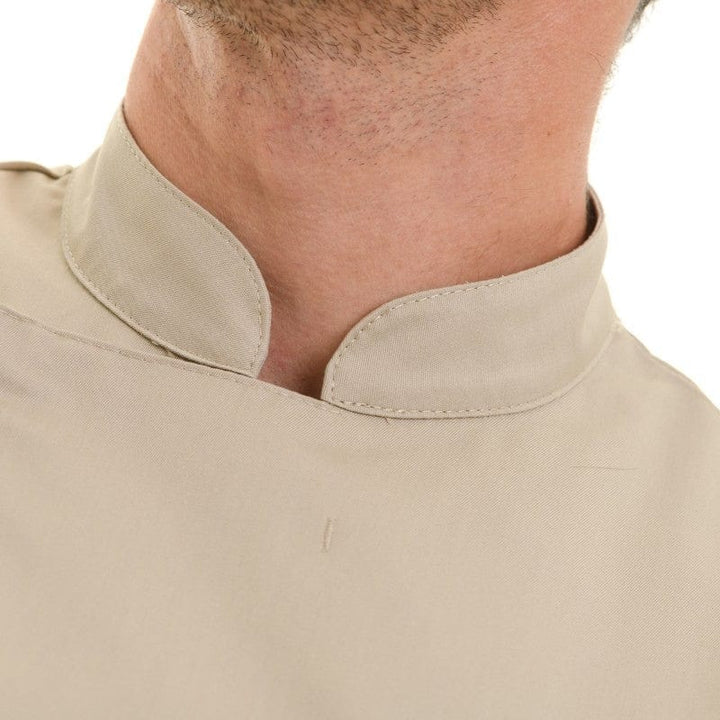 Men's Long Sleeve Beige Chef Coat  - MANELLI -  by Manelli | MANELLI``