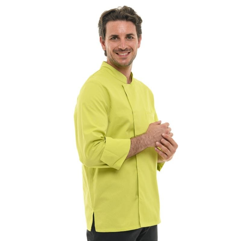 Men's Long Sleeve Lime Chef Coat  - MANELLI -  by Manelli | MANELLI``