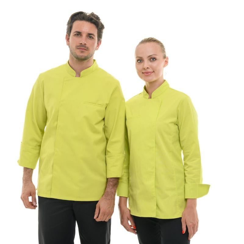 Men's Long Sleeve Lime Chef Coat  - MANELLI -  by Manelli | MANELLI``