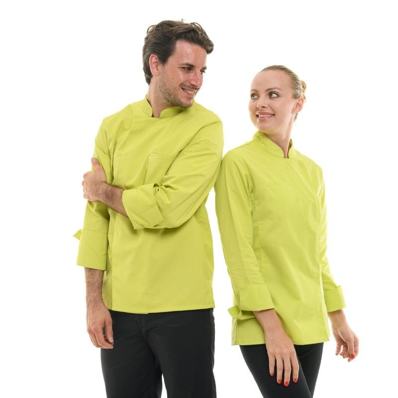 Men's Long Sleeve Lime Chef Coat  - MANELLI -  by Manelli | MANELLI``