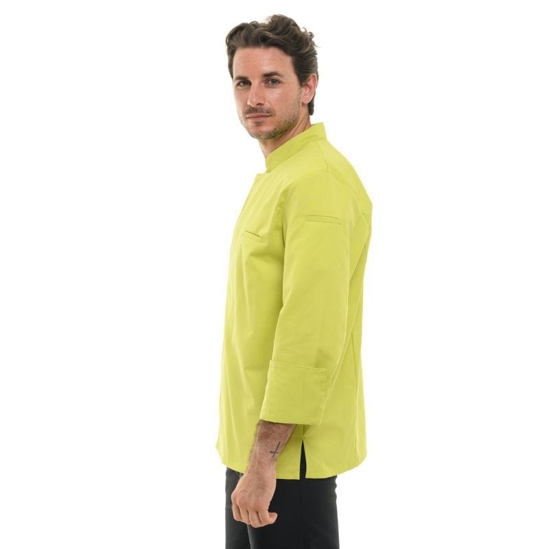 Men's Long Sleeve Lime Chef Coat  - MANELLI -  by Manelli | MANELLI``