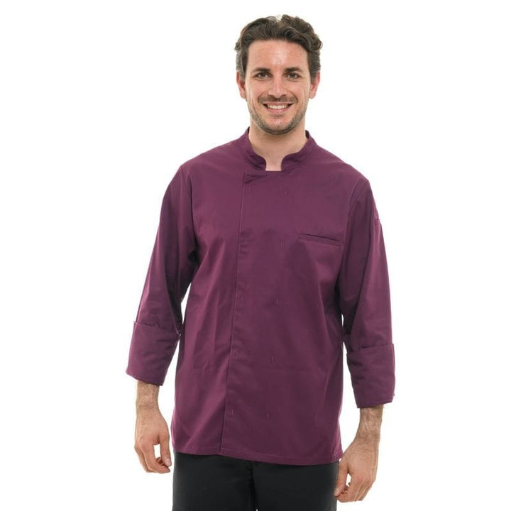 Men's Long Sleeve Plum Cooking Coat  - MANELLI -  by Manelli | MANELLI``