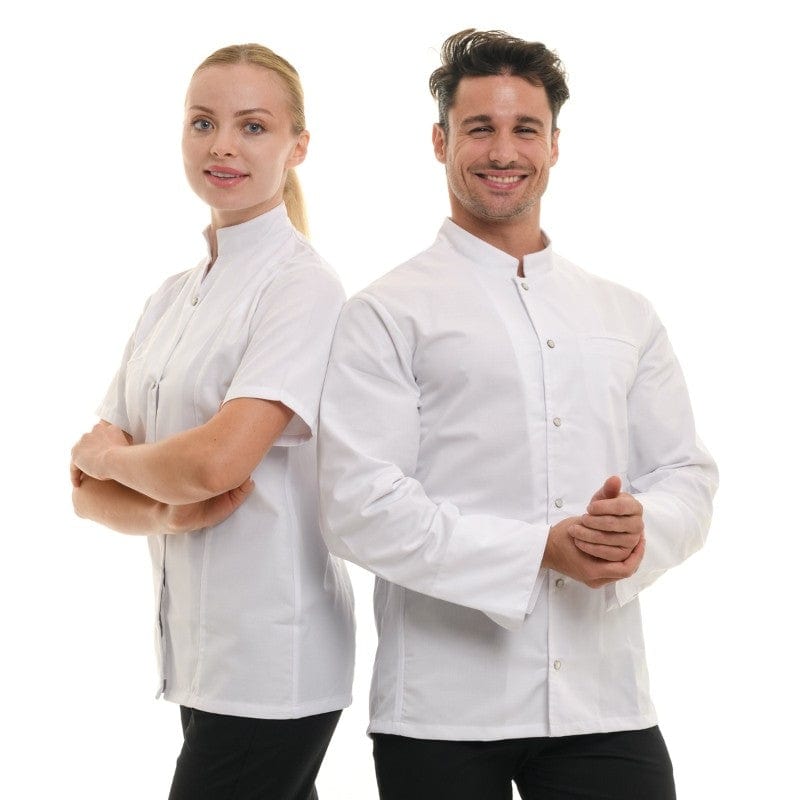 Men's White Nevada Chef Coat with Long Sleeve - MANELLI -  by Manelli | MANELLI``