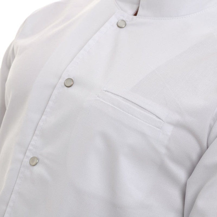 Men's White Nevada Chef Coat with Long Sleeve - MANELLI -  by Manelli | MANELLI``